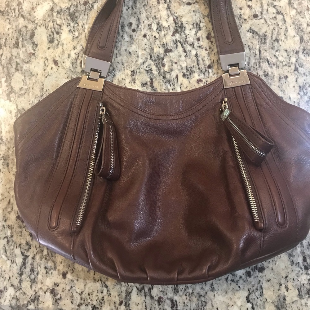 Authentic Brown leather B Makowsky purse